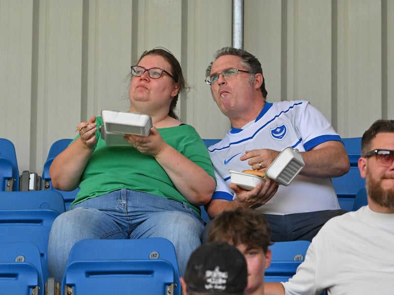 Pompey fans travelled to north Hampshire to cheer on their impressive youngsters at Farnborough. Pics: Graham Hunt.