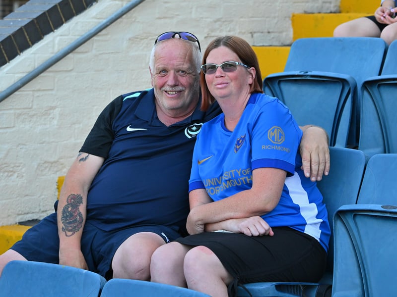 Pompey fans travelled to north Hampshire to cheer on their impressive youngsters at Farnborough. Pics: Graham Hunt.