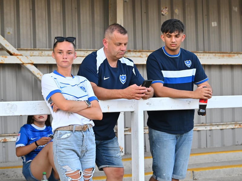 Pompey fans travelled to north Hampshire to cheer on their impressive youngsters at Farnborough. Pics: Graham Hunt.