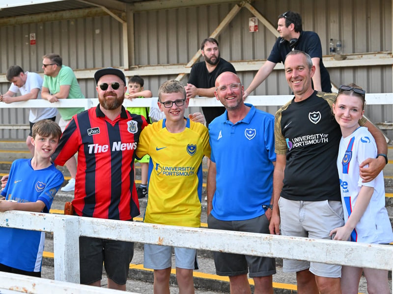 Pompey fans travelled to north Hampshire to cheer on their impressive youngsters at Farnborough. Pics: Graham Hunt.