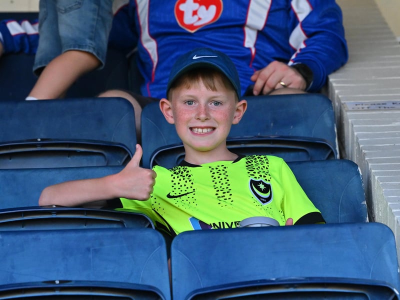 Pompey fans travelled to north Hampshire to cheer on their impressive youngsters at Farnborough. Pics: Graham Hunt.