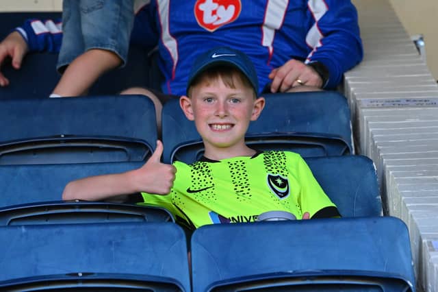 Pompey fans travelled to north Hampshire to cheer on their impressive youngsters at Farnborough. Pics: Graham Hunt.