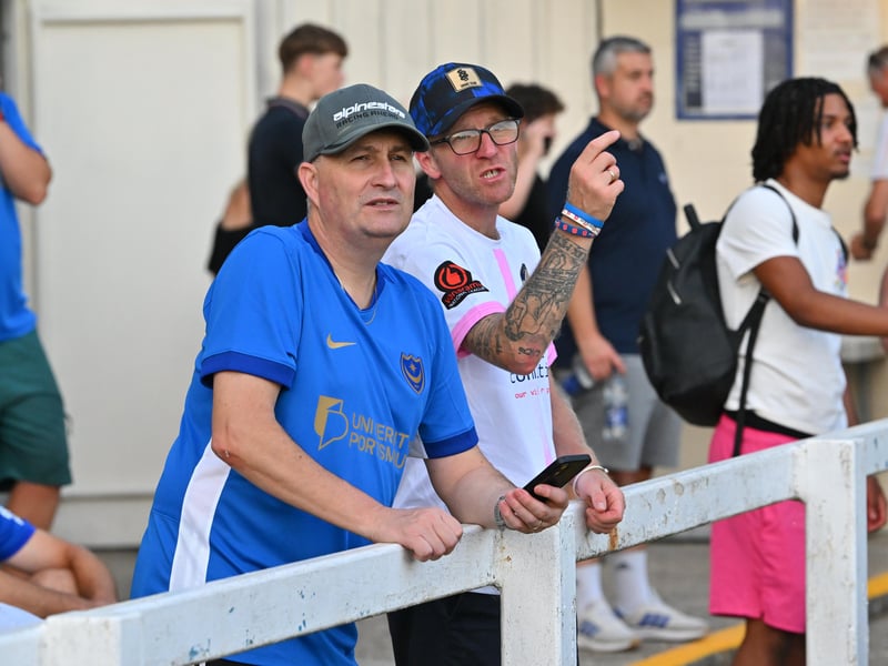 Pompey fans travelled to north Hampshire to cheer on their impressive youngsters at Farnborough. Pics: Graham Hunt.