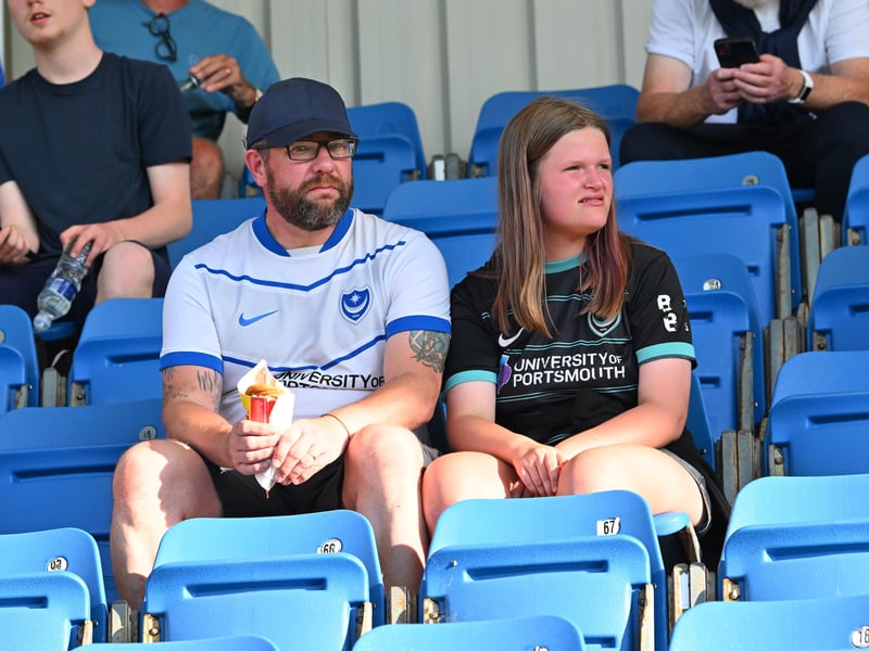 Pompey fans travelled to north Hampshire to cheer on their impressive youngsters at Farnborough. Pics: Graham Hunt.