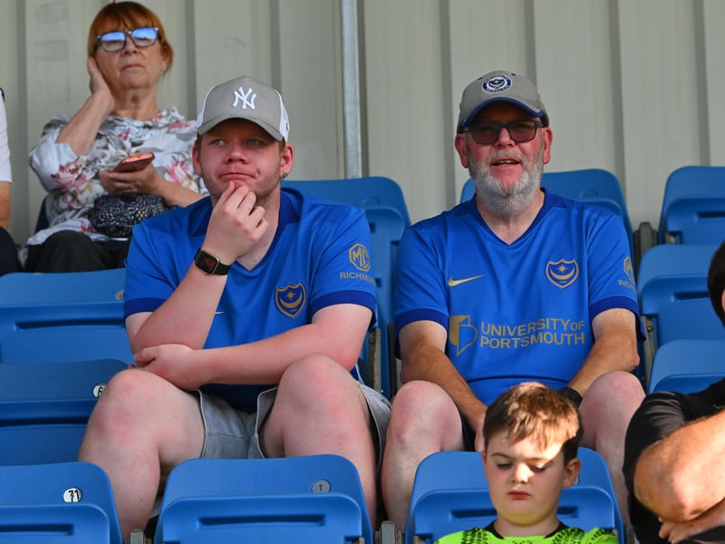 Pompey fans travelled to north Hampshire to cheer on their impressive youngsters at Farnborough. Pics: Graham Hunt.