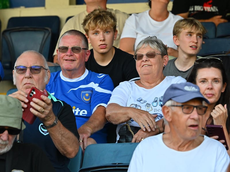 Pompey fans travelled to north Hampshire to cheer on their impressive youngsters at Farnborough. Pics: Graham Hunt.