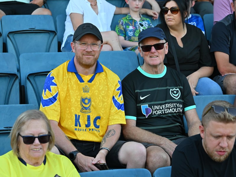 Pompey fans travelled to north Hampshire to cheer on their impressive youngsters at Farnborough. Pics: Graham Hunt.