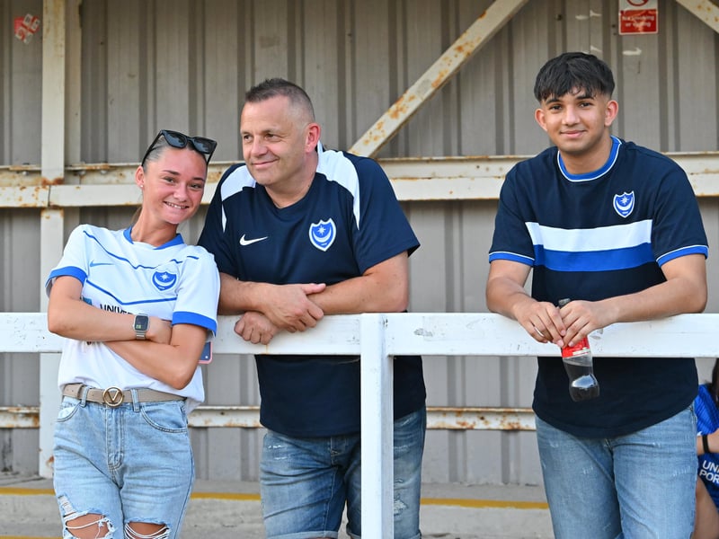 Pompey fans travelled to north Hampshire to cheer on their impressive youngsters at Farnborough. Pics: Graham Hunt.