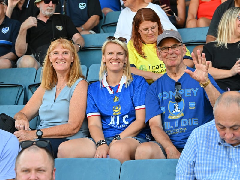 Pompey fans travelled to north Hampshire to cheer on their impressive youngsters at Farnborough. Pics: Graham Hunt.