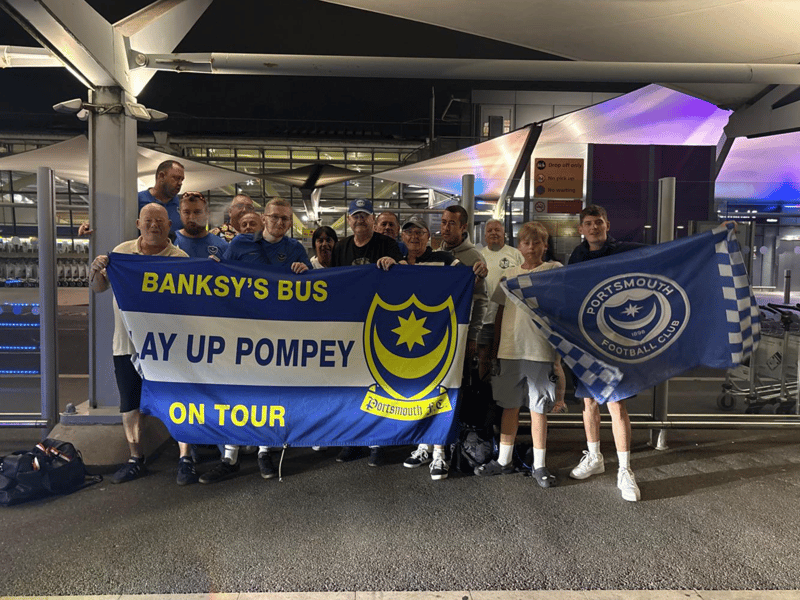Pompey fans are heading to Germany for Saturday's friendly against Darmstadt. Here are the best photos of the Fratton faithful on social media.