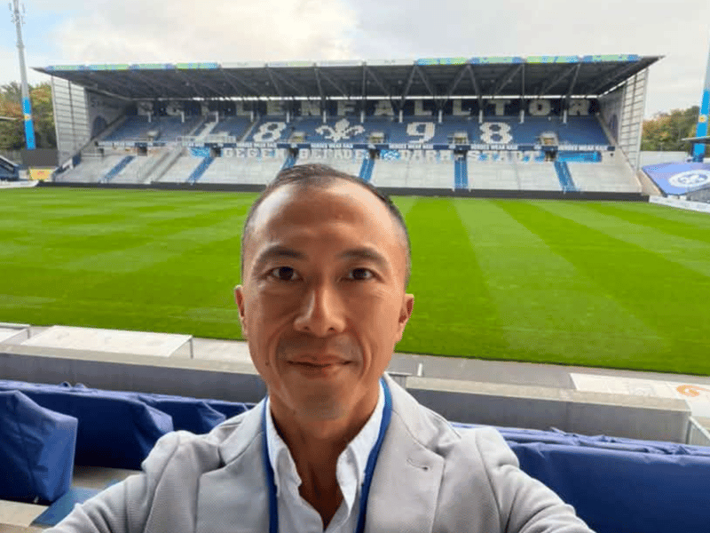 Jason Yau with an early look inside the Stadion am Bollenfalltor.