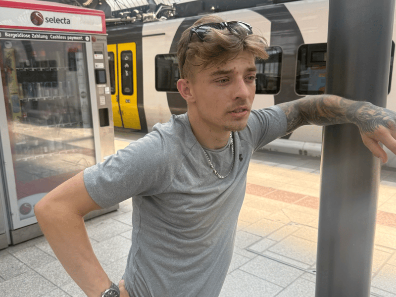 The trains become a bit too much for @pattersonjoshh.