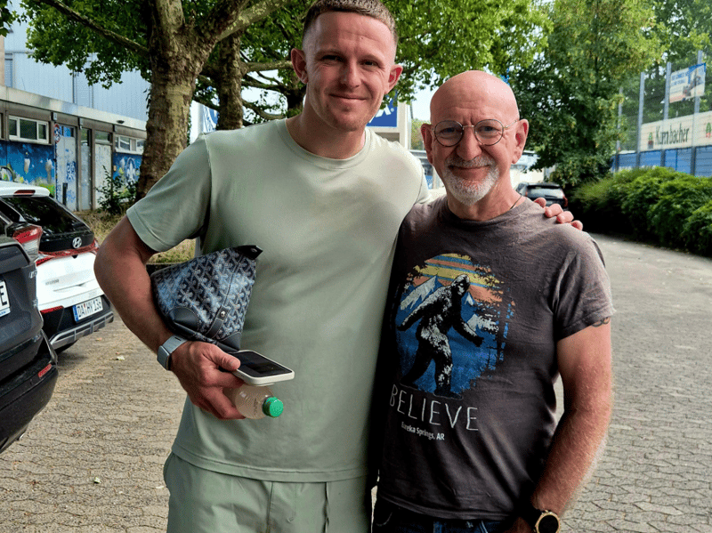 @markpfc alongside Colby Bishop in Darmstadt.