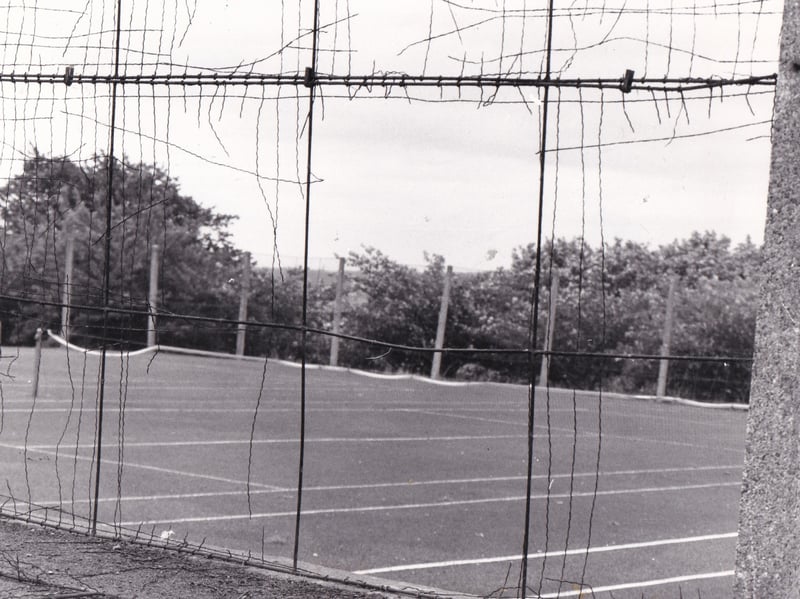 Players would spend most of their time retrieving balls through torn-down fences.