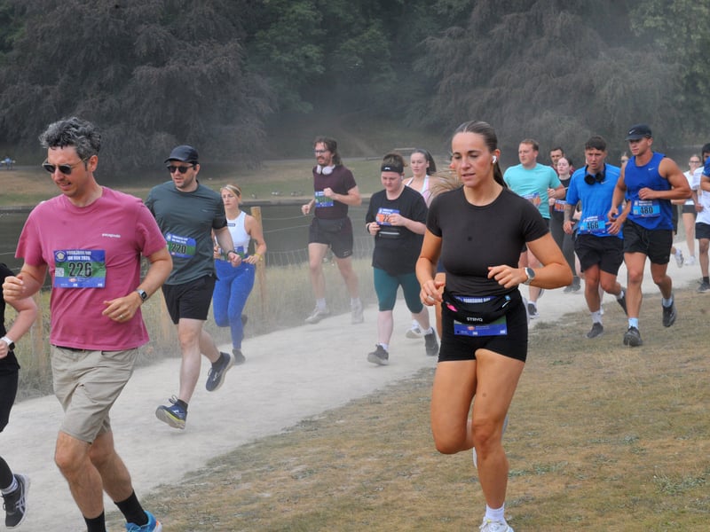 Participants ran either 5k, 10k, or half-marathons.