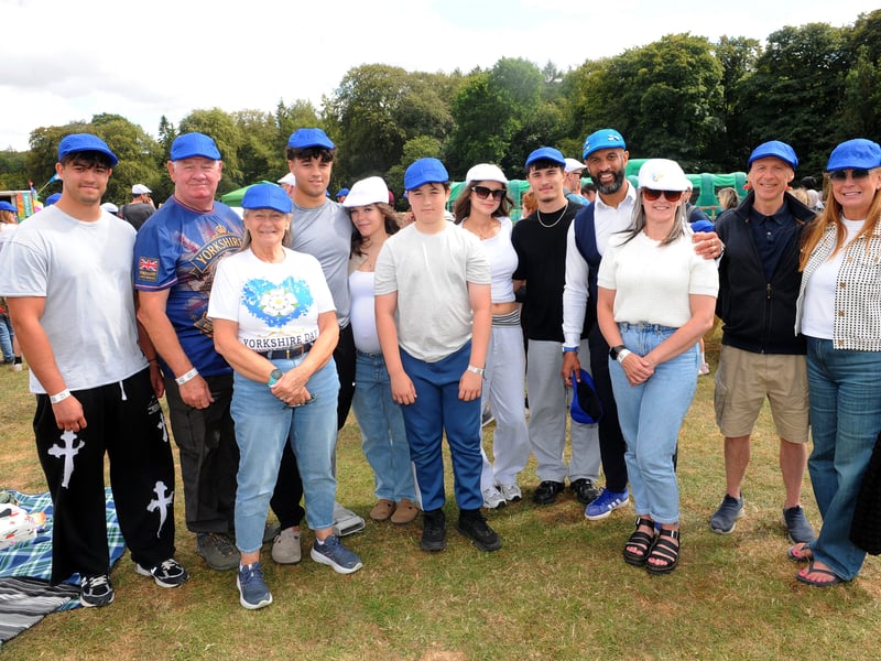 Leeds Rhinos' Jamie Jones-Buchanan with family and friends.