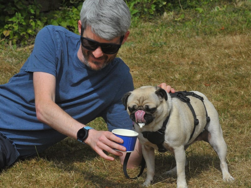 Nathan Lowe with Boo.