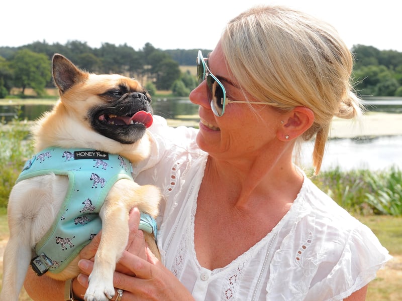Vicky Young with Rufus.