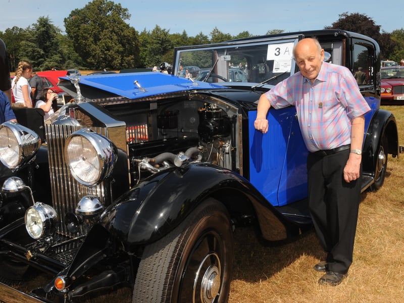 Joseph Gray with his Best In Show-winning 20/25  Sedanca de Ville  Rolls Royce.