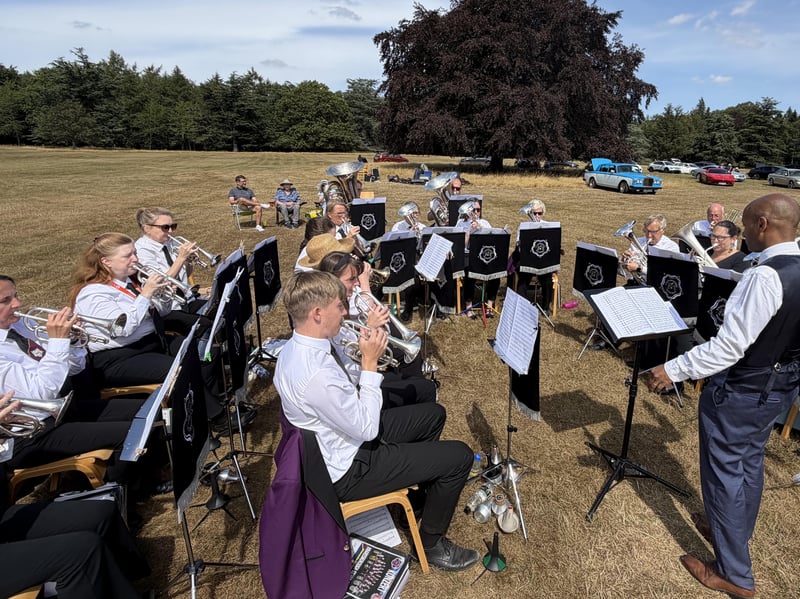 Knaresborough Silver Band performed at the rally.