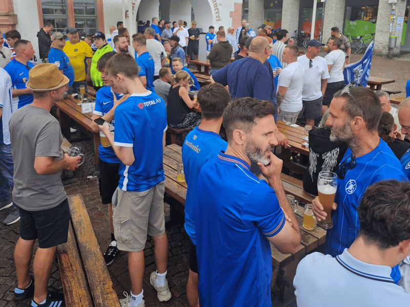 More than 1,400 Pompey fans travelled to Germany for Saturday's friendly. 