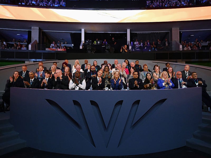 The Royal Box at the Closing Ceremony.
