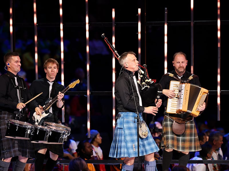 There were no shortage of bagpipes at the ceremony.