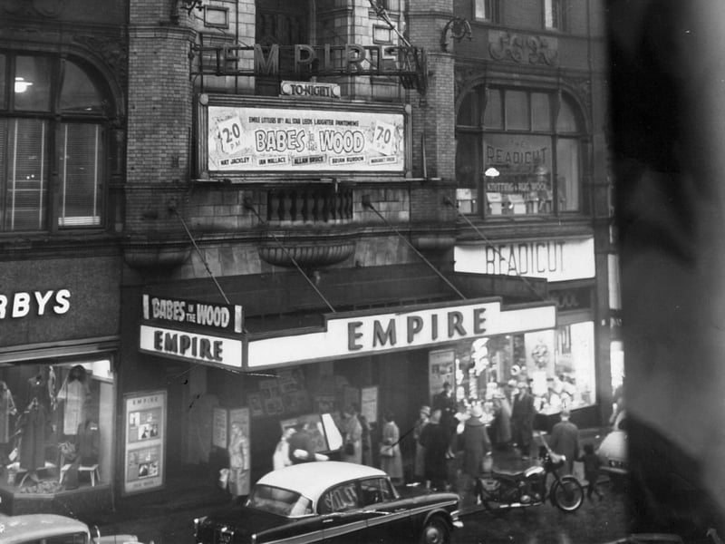 The Leeds Empire theatre pictured on February 25, 1961, before its last show