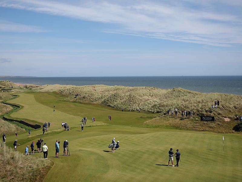 Not content with owning the most expensive golf course to play in the UK, Donald Trump also owns the second most expensive. Opened in 2012 on land bought by Trump just north of Aberdeen, the creation of Trump International Golf Links was met by furious protests from local people and environmentalists. The course last year hosted the DP World Tour Scottish Championship and costs £560 a round.