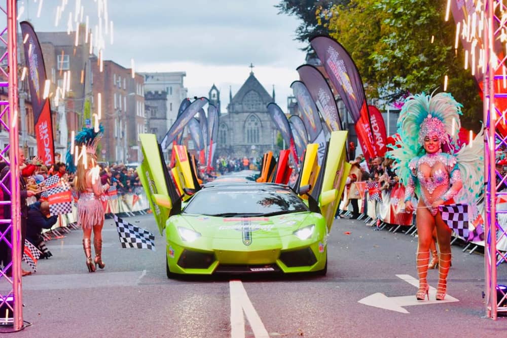 A Convoy of Lamborghini's made an entrance at Cannonball when it last hit Limerick