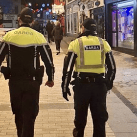 Gardai patrolling Galway city