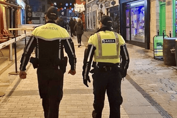 Gardai patrolling Galway city
