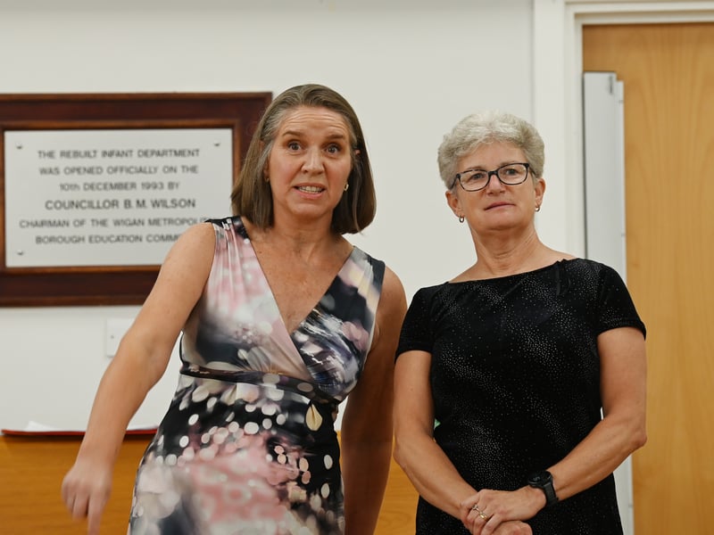 Marsh Green's Got Talent show hosts.