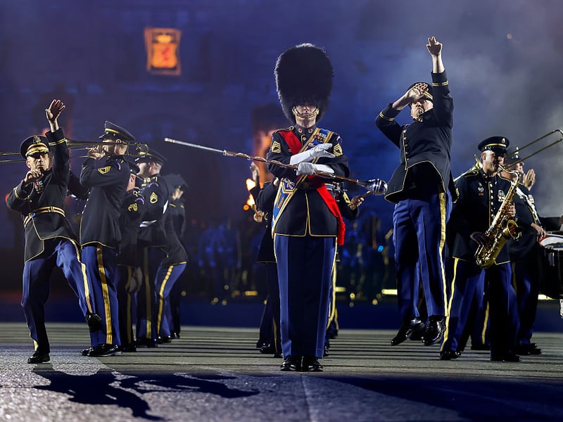 More action from the  United States Army Field Band.