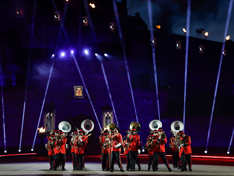 The New Zealand Army Band in action.