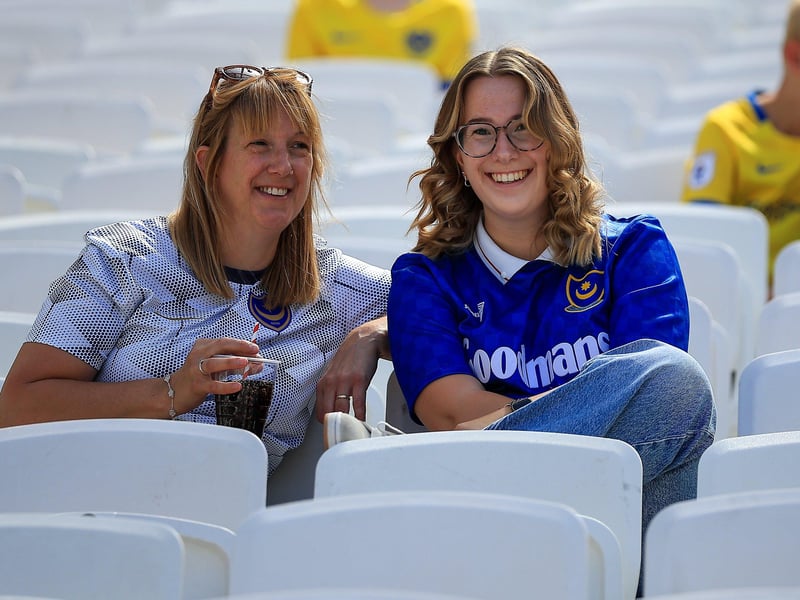 Pompey fans packed out the away end at the London Stadium for their Carabao Cup first-round tie.
