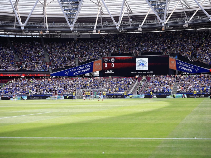 Pompey fans packed out the away end at the London Stadium on Saturday