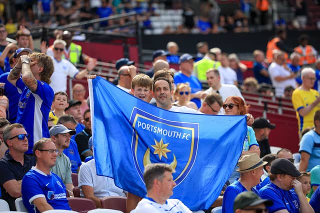 More fantastic photos of Pompey faithful at London Stadium for Carabao Cup contest against West Ham.