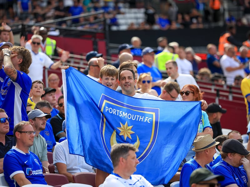 More fantastic photos of Pompey faithful at London Stadium for Carabao Cup contest against West Ham.
