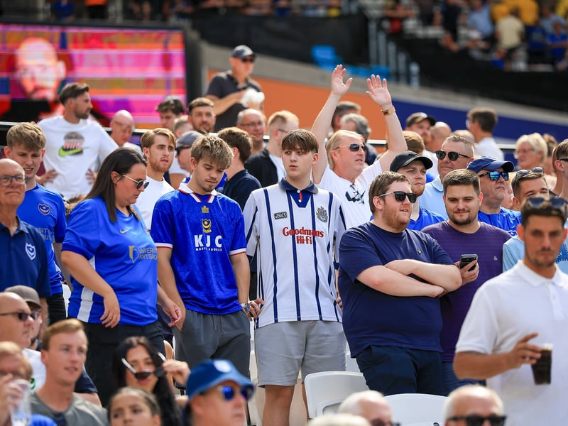 More fantastic photos of Pompey faithful at London Stadium for Carabao Cup contest against West Ham.