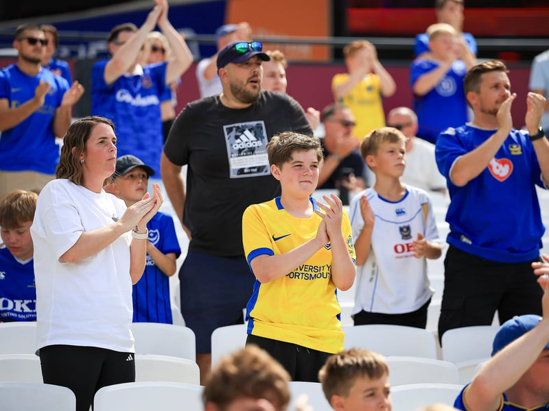 More fantastic photos of Pompey faithful at London Stadium for Carabao Cup contest against West Ham.