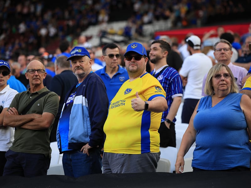 More fantastic photos of Pompey faithful at London Stadium for Carabao Cup contest against West Ham.