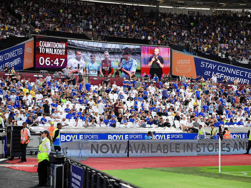 More fantastic photos of Pompey faithful at London Stadium for Carabao Cup contest against West Ham.