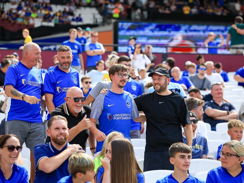 More fantastic photos of Pompey faithful at London Stadium for Carabao Cup contest against West Ham.