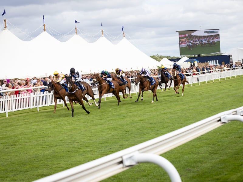 Ladies spectate in style for a day of races at Musselburgh Racecourse