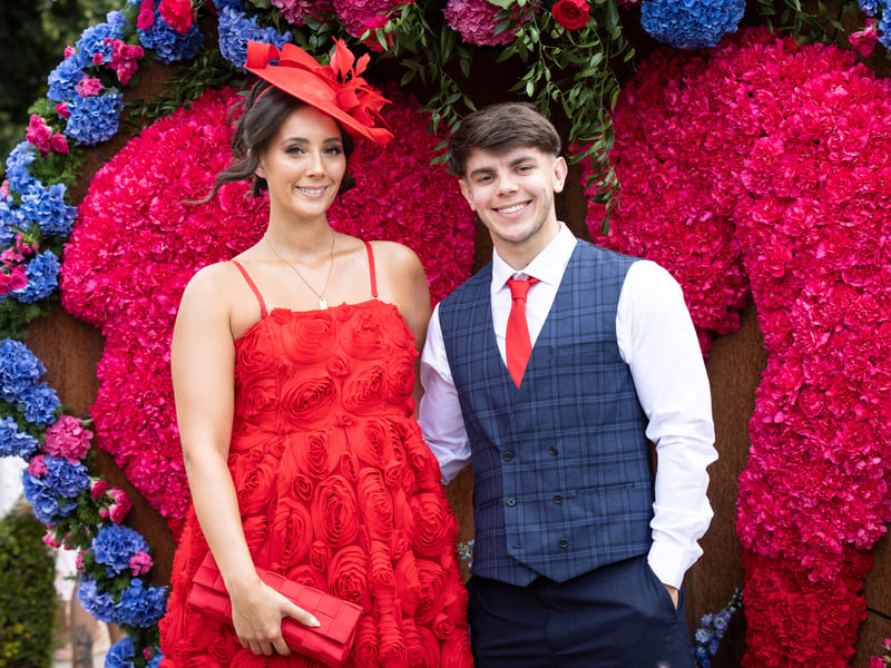 Jenna McDonald and Drummond McKenzie enjoy Ladies Day