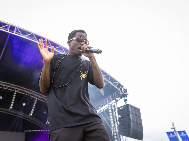 Tinchy Stryder performs at the Ladies Day after party