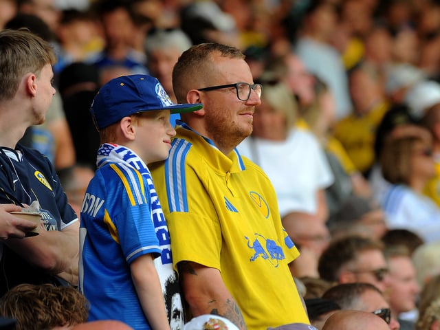Leeds United v RB Leipzig pre seson friendly sat 08-08-2026 pic Steve RidingLeeds United fans in the Kop