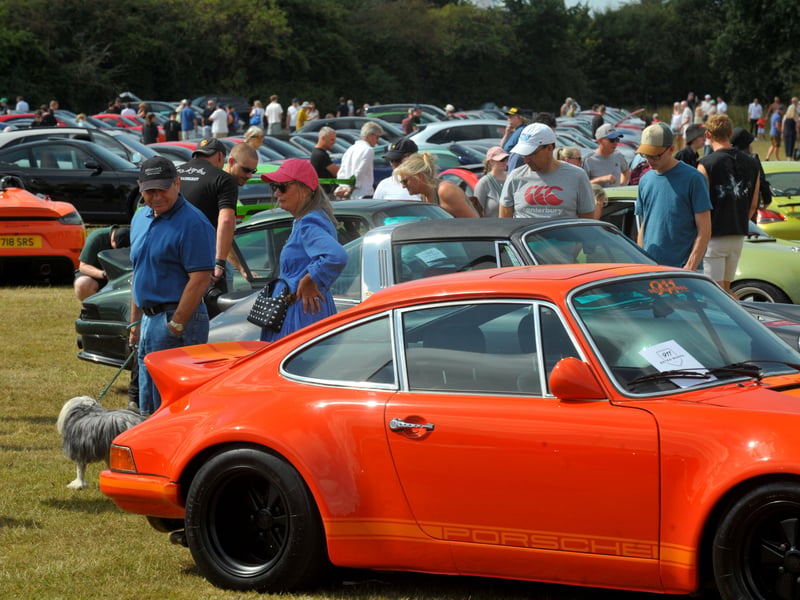 A good crowd to see the cars