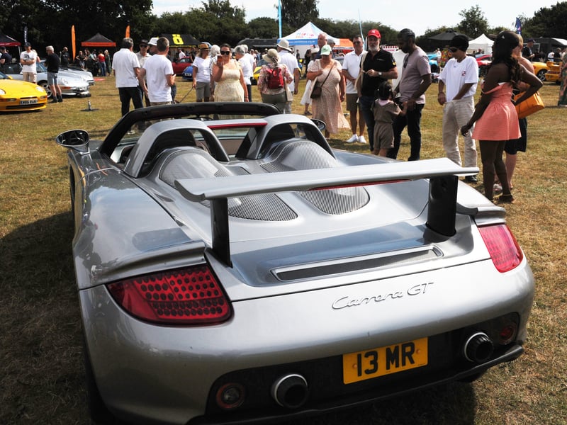 A Porsche Carrera GT, again worth over £1 million